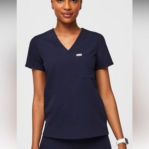 Navy Fig scrub top and joggers